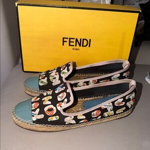 Fendi Multicolor Espadrilles size 7